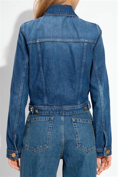 jaket versace|versace denim jacket women's.